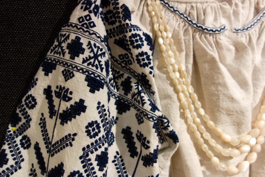 The world embroidery day day of ukrainian vyshyvanka