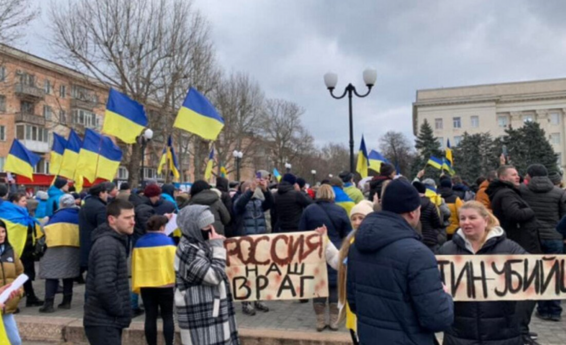 rally in the occupation