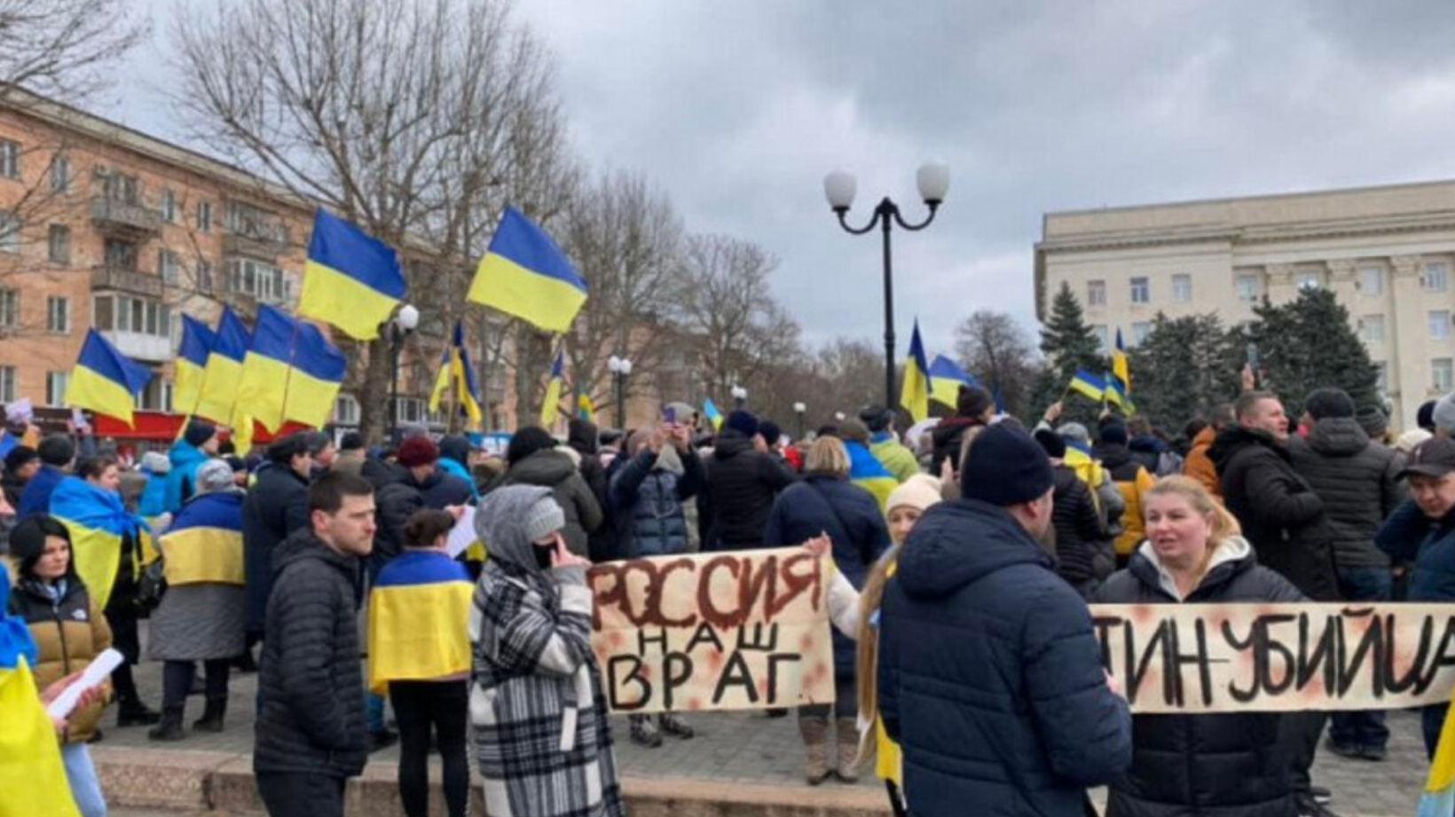 rally in the occupation
