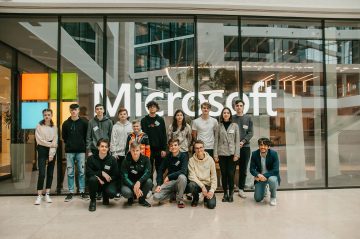 Ukrainian Youth Visit Microsoft Office in Zaventem