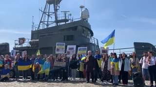 Russian Oil Tanker Protest Held in Port of Antwerp