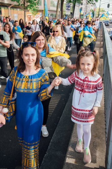 Ukrainian Flags, Music, Language, and Spirit Made Europe Day for Ukraine a Success