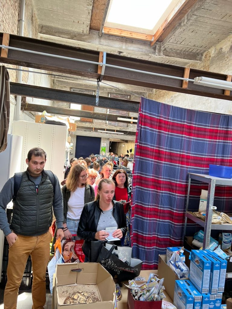 Volunteers Help at Two Humanitarian Centers in Brussels:  Laeken and Etterbeek