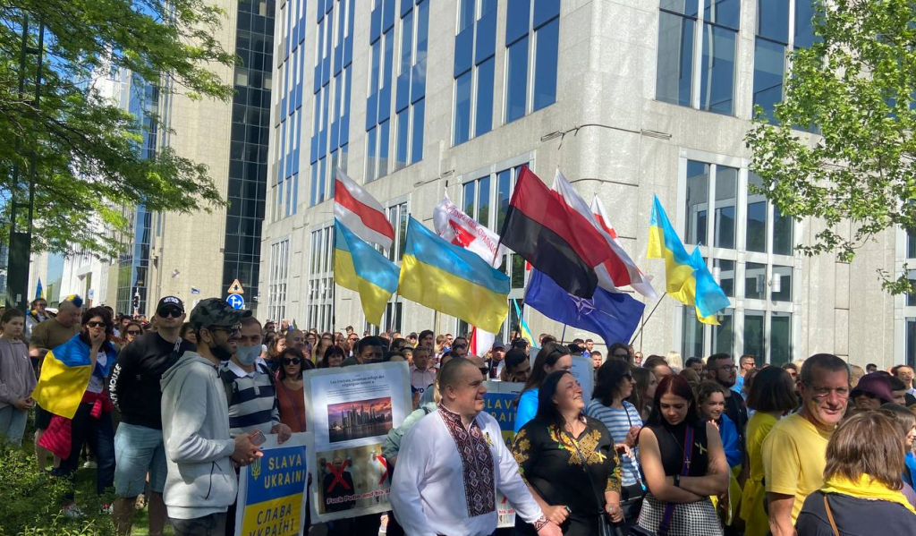 Stop Putin, Stop War: March of Solidarity with Ukraine Held in Brussels