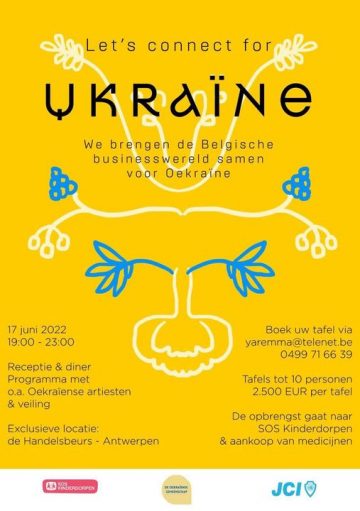 Let's Connect for Ukraine - 17 June Charity Dinner, Networking and Entertainment in Antwerp