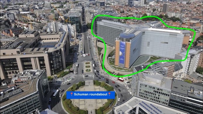 Reminder to Meet Sunday Near the European Commission Building on Schuman Roundabout