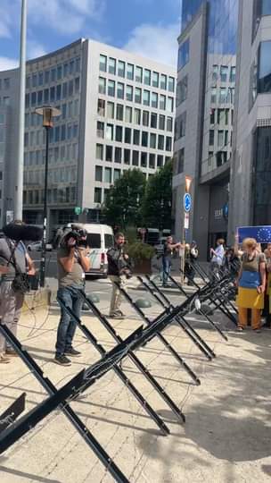 Demonstration near European Council