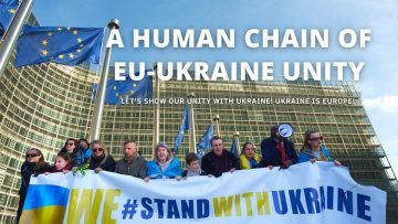 Ukrinform: Activists in Brussels to Form Human Chain in Support of Ukraine's European Integration