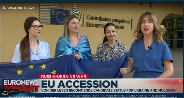 Euronews English: команда Promote Ukraine у прямому включенні