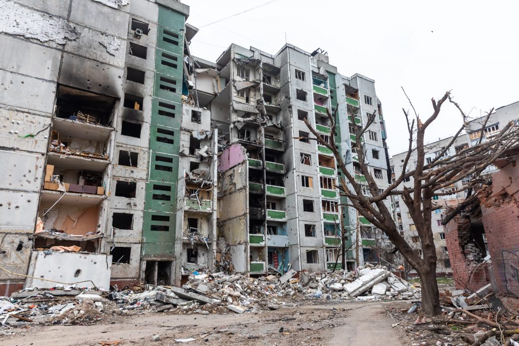 President of Ukraine: Russian Army Has Completely Destroyed Hundreds of Settlements