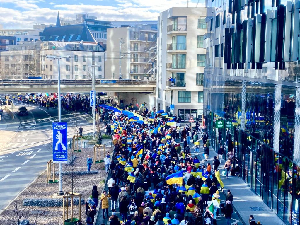 NATIONAL DEMONSTRATION IN SOLIDARITY WITH UKRAINE, Brussels, 
