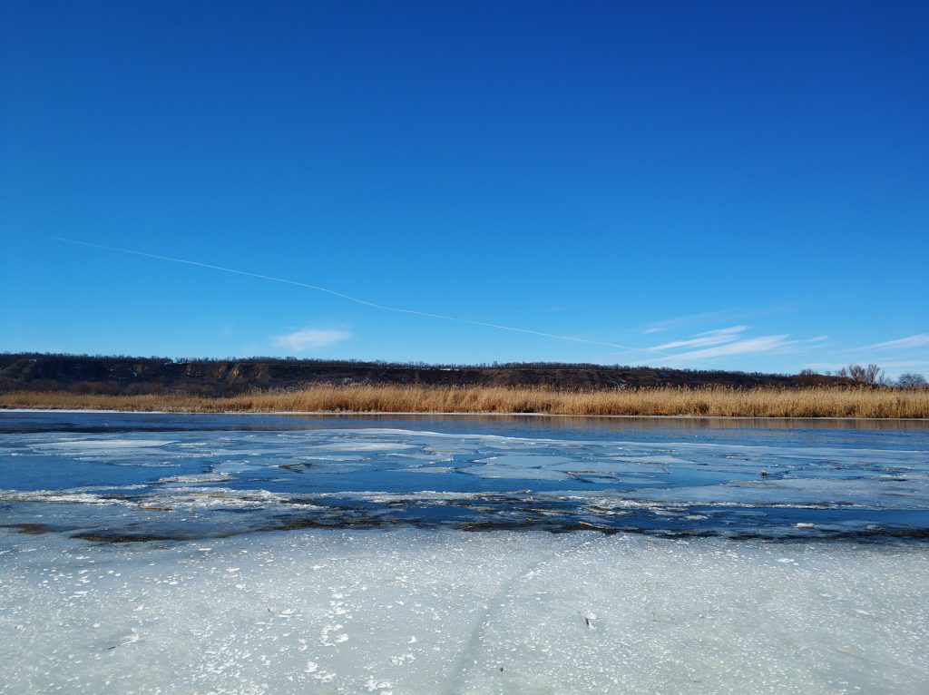 river in winter