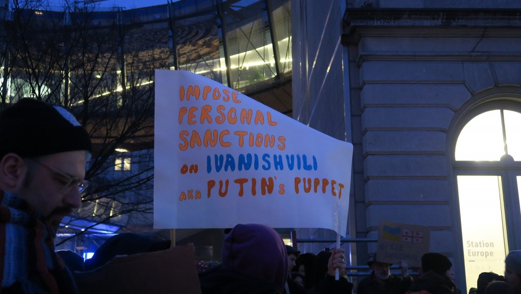 Georgian protesters