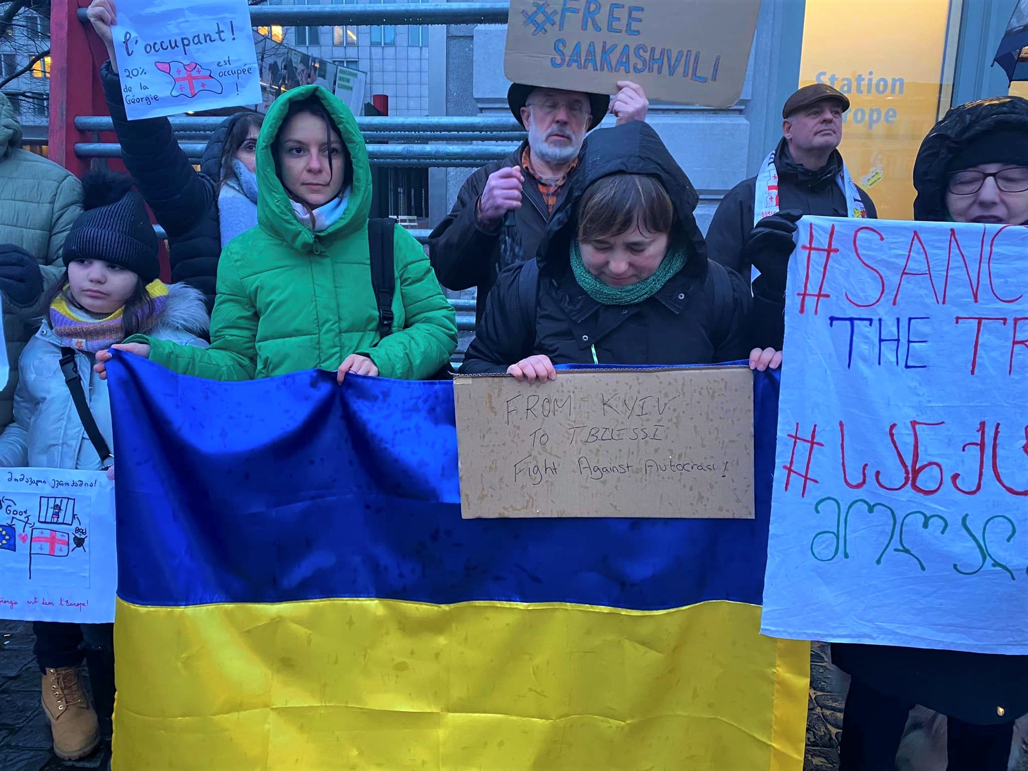 Georgian protesters