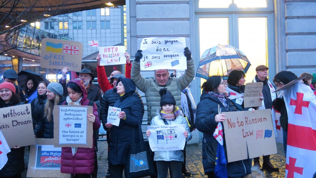 Georgian protesters