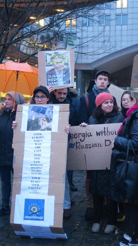 Georgian protesters