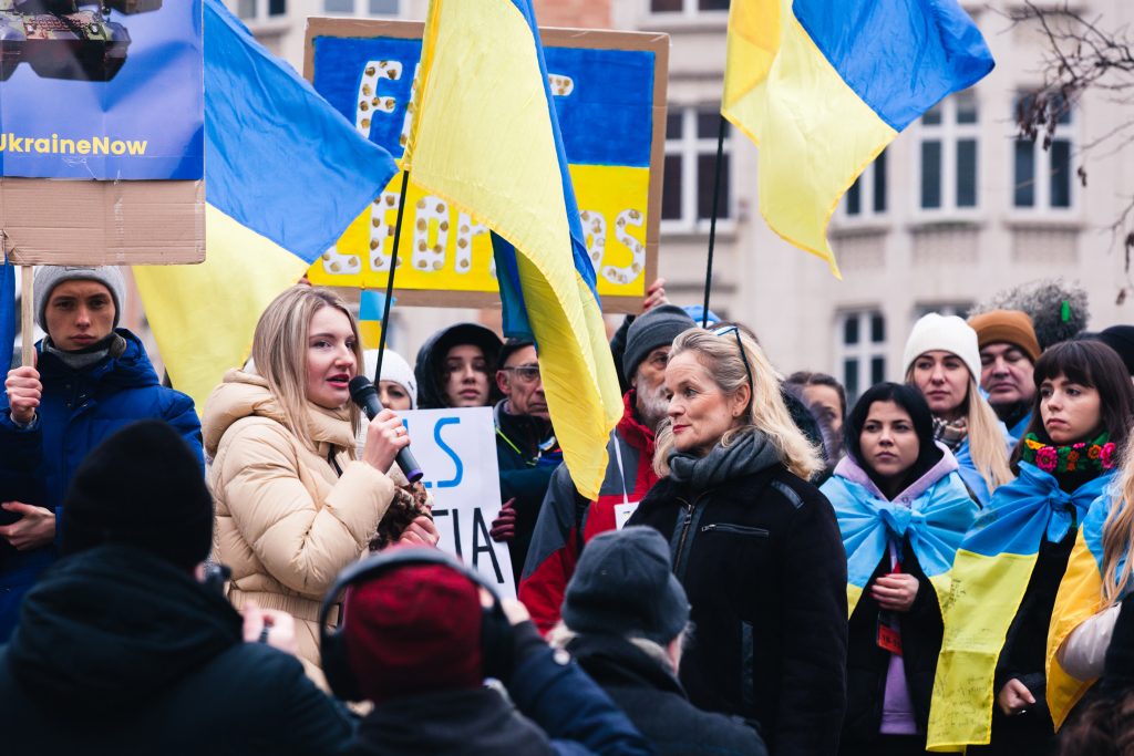 Mass Rally against Russia’s War in Ukraine Takes Place in Brussels