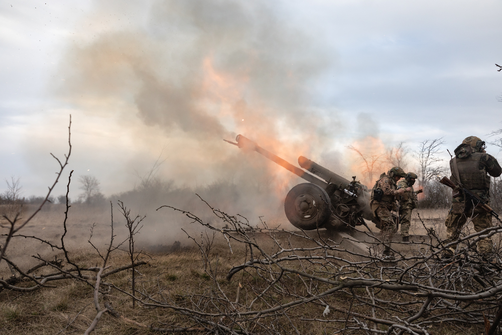 Ukrainian artillery