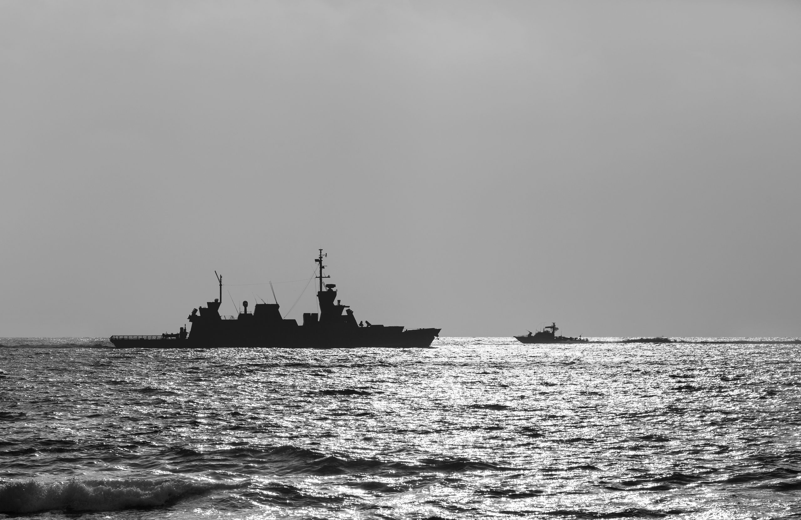 Military navy ships