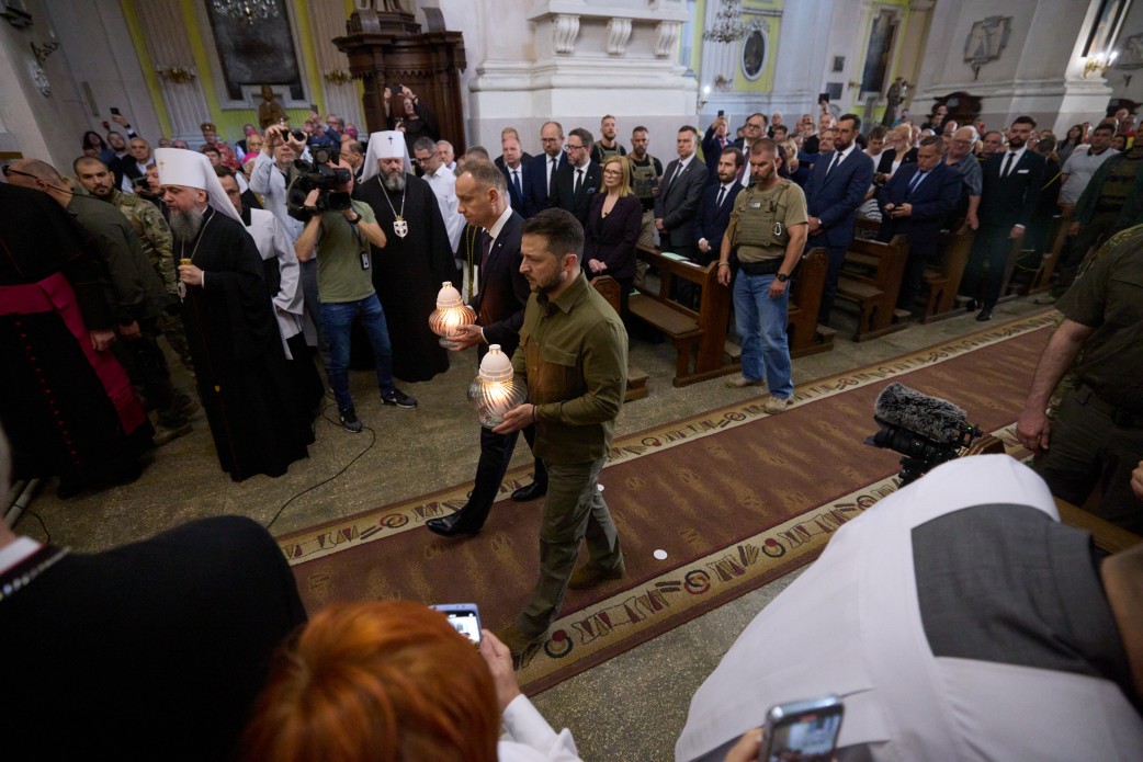 Zelenskyi and Duda in Lutsk