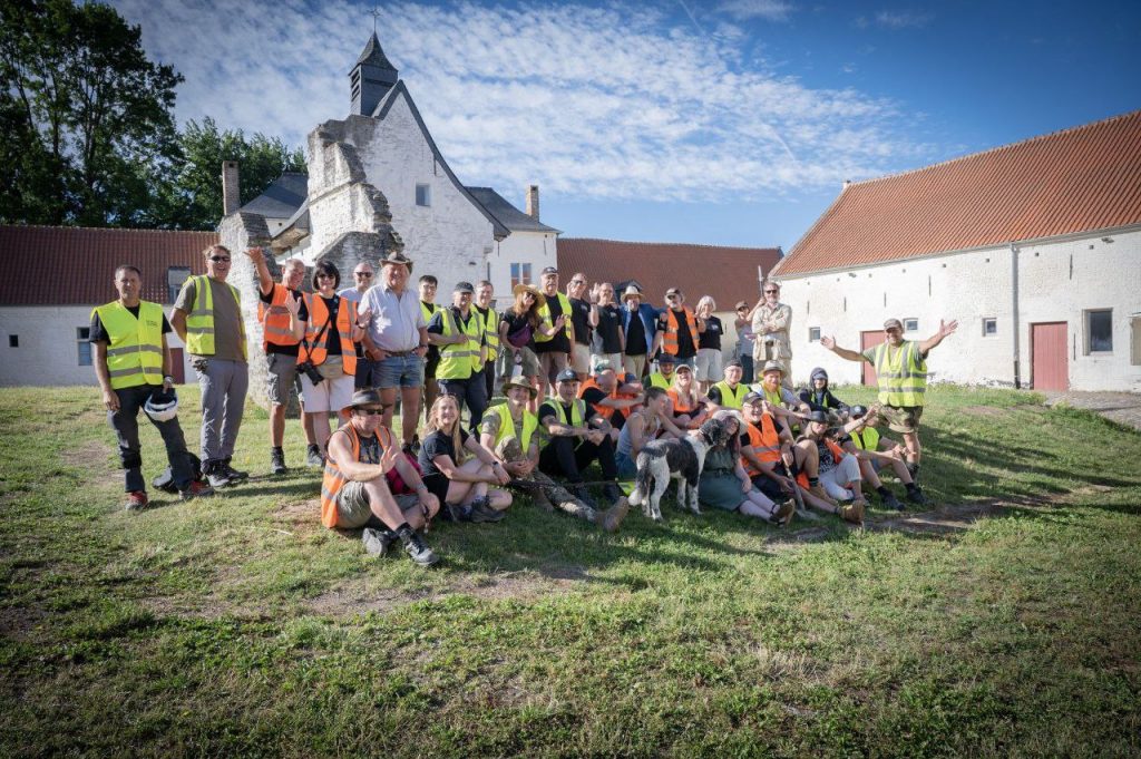 Ukrainian Veteran Takes Part in Rehabilitation Excavations near Waterloo