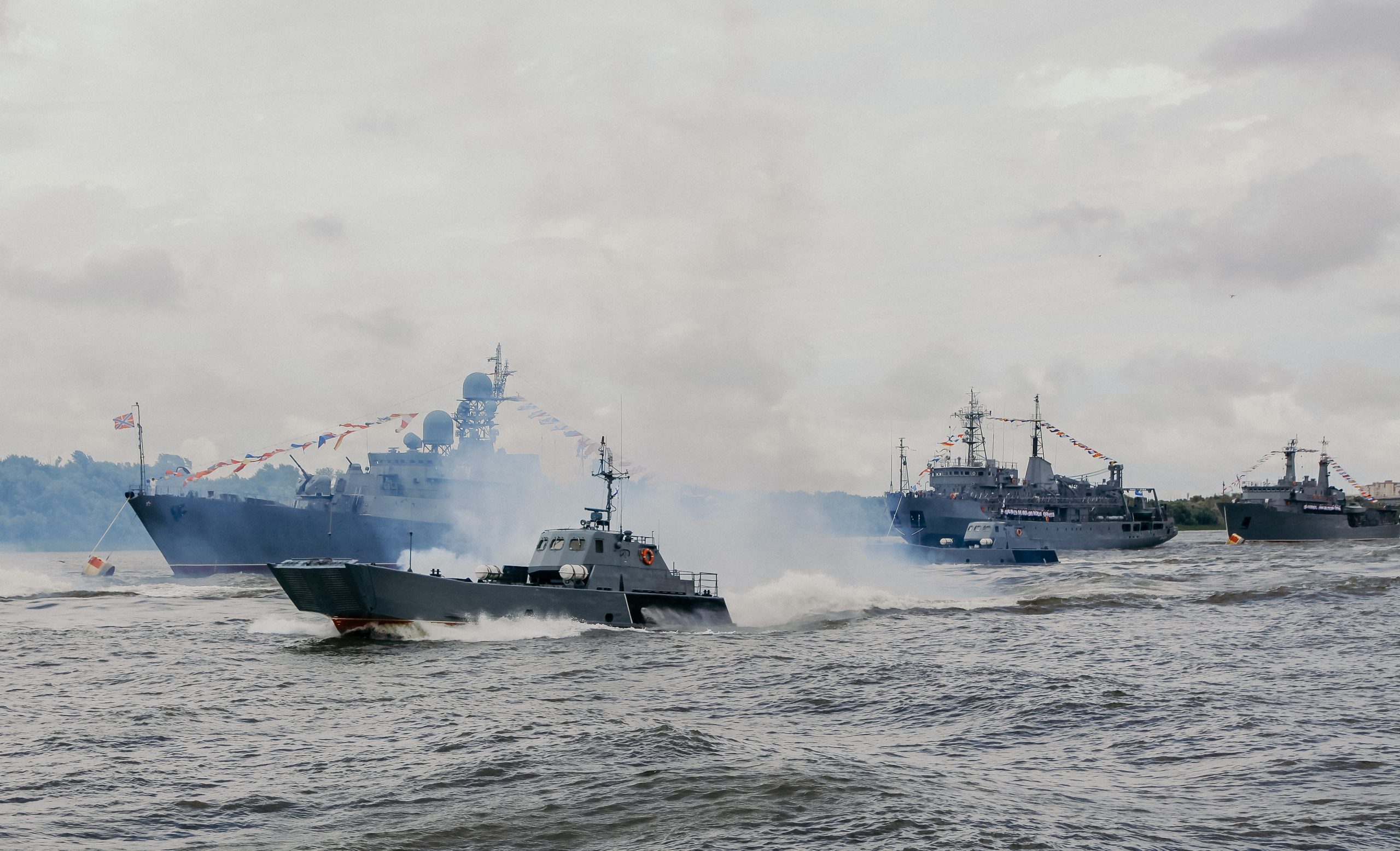 russian warships