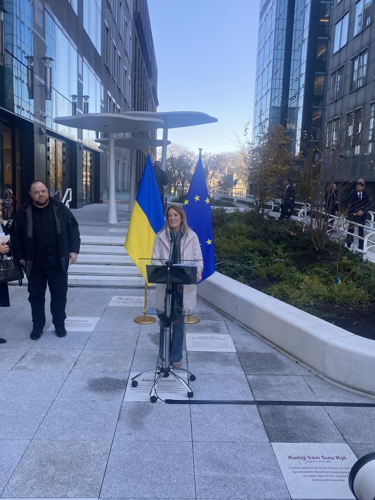 Today, a Kalyna guelder-rose was planted on the territory of the European Parliament 