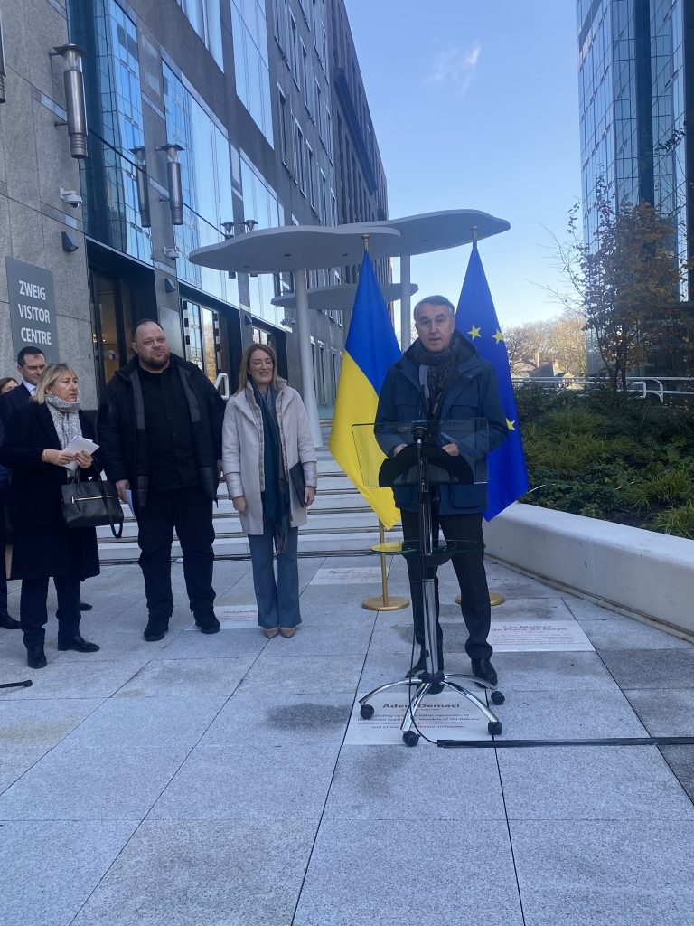 Today, a Kalyna guelder-rose was planted on the territory of the European Parliament