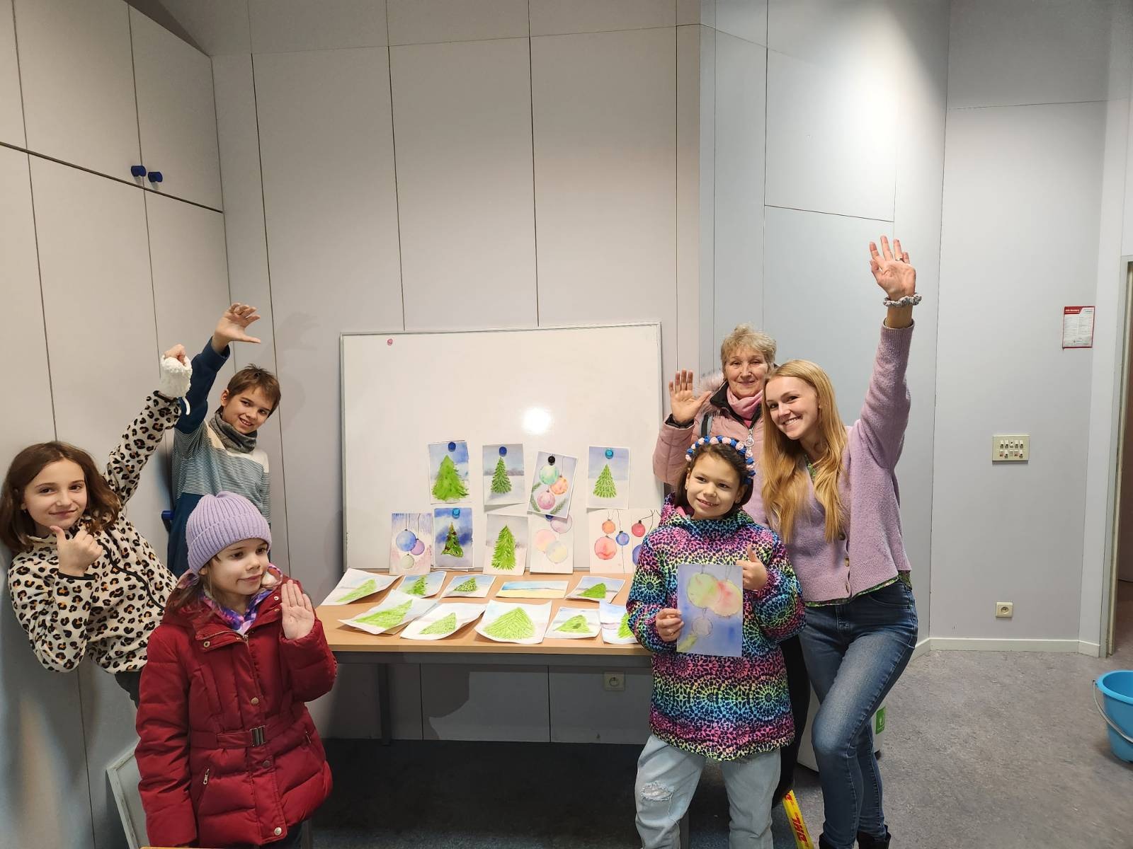 we had a great watercolor painting class