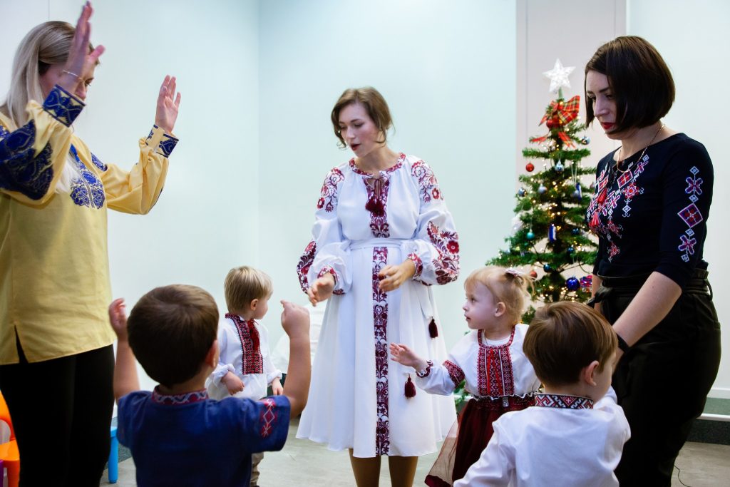 These little Ukrainians only making their first steps in life, but they are already proudly wearing Ukrainian Vyshyvanka