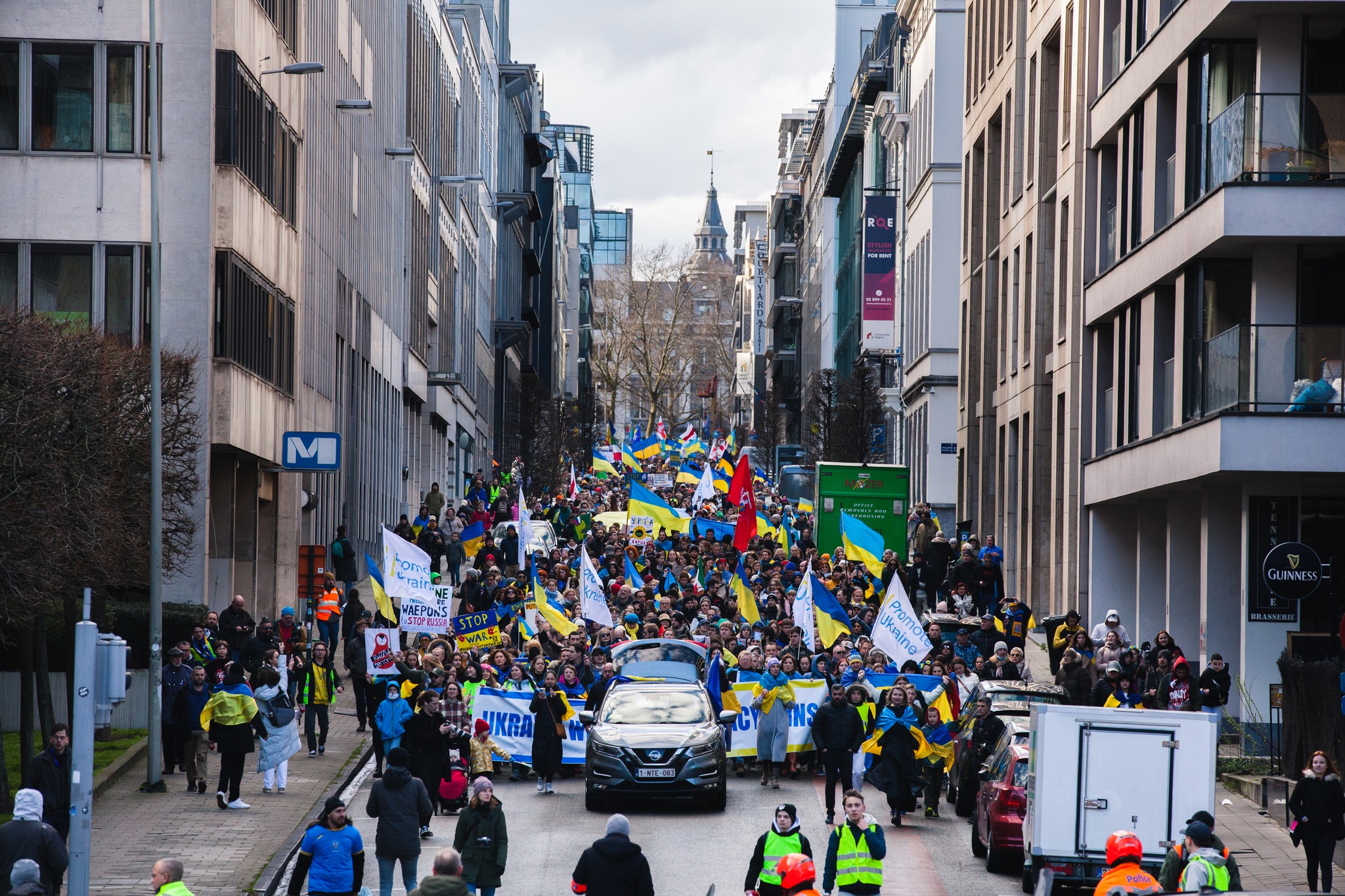 Photo by Anastasia Varvarina from the National demonstration in solidarity with Ukraine