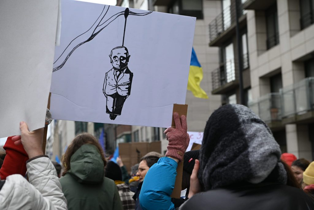 more than 7000 people gathered for a major march in Brussels