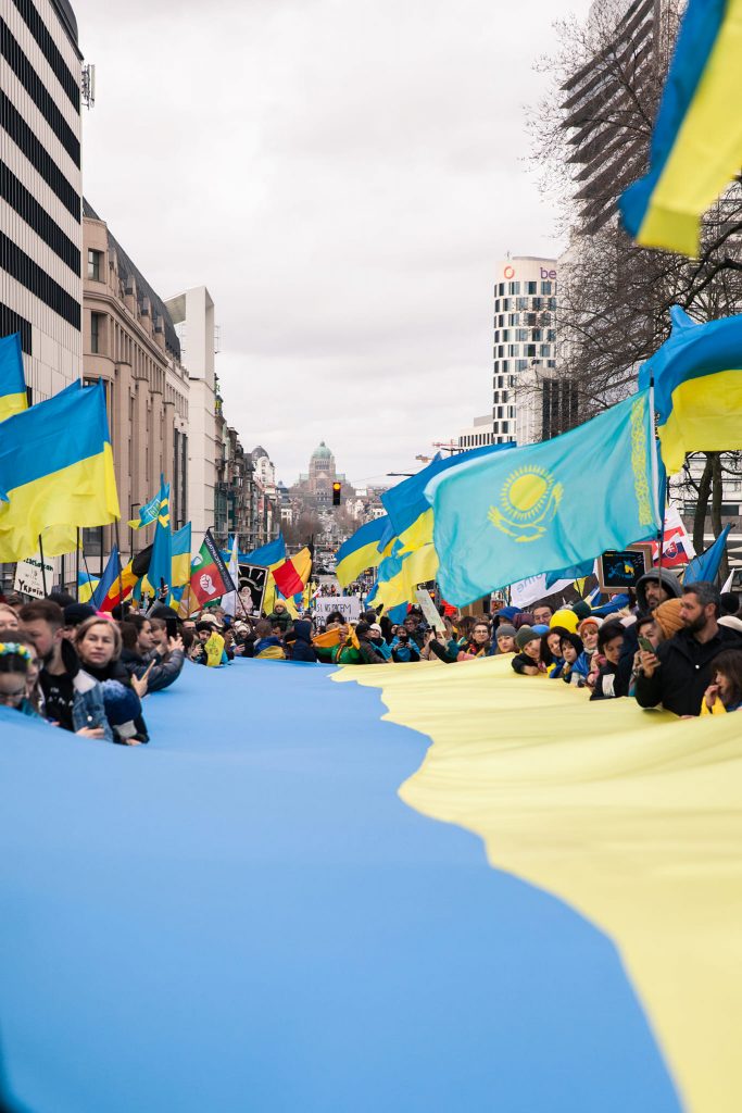 more than 7000 people gathered for a major march in Brussels