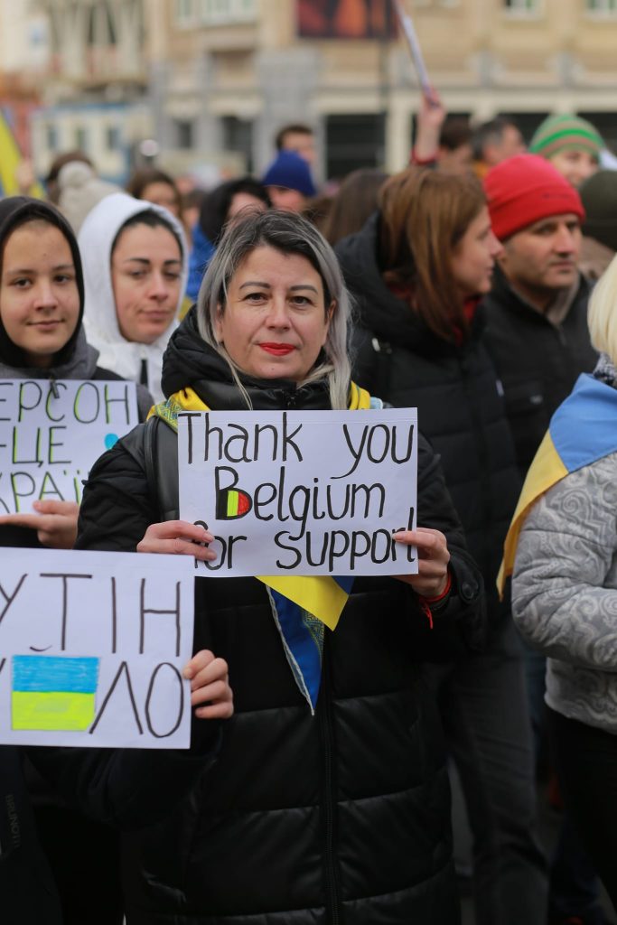 more than 7000 people gathered for a major march in Brussels