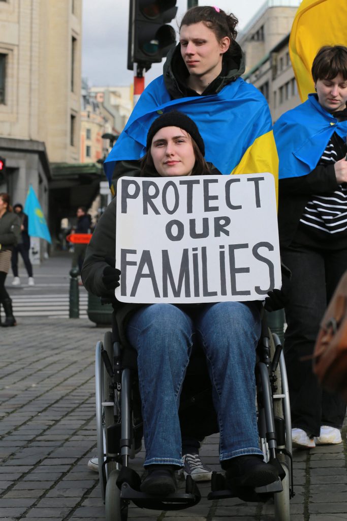 more than 7000 people gathered for a major march in Brussels