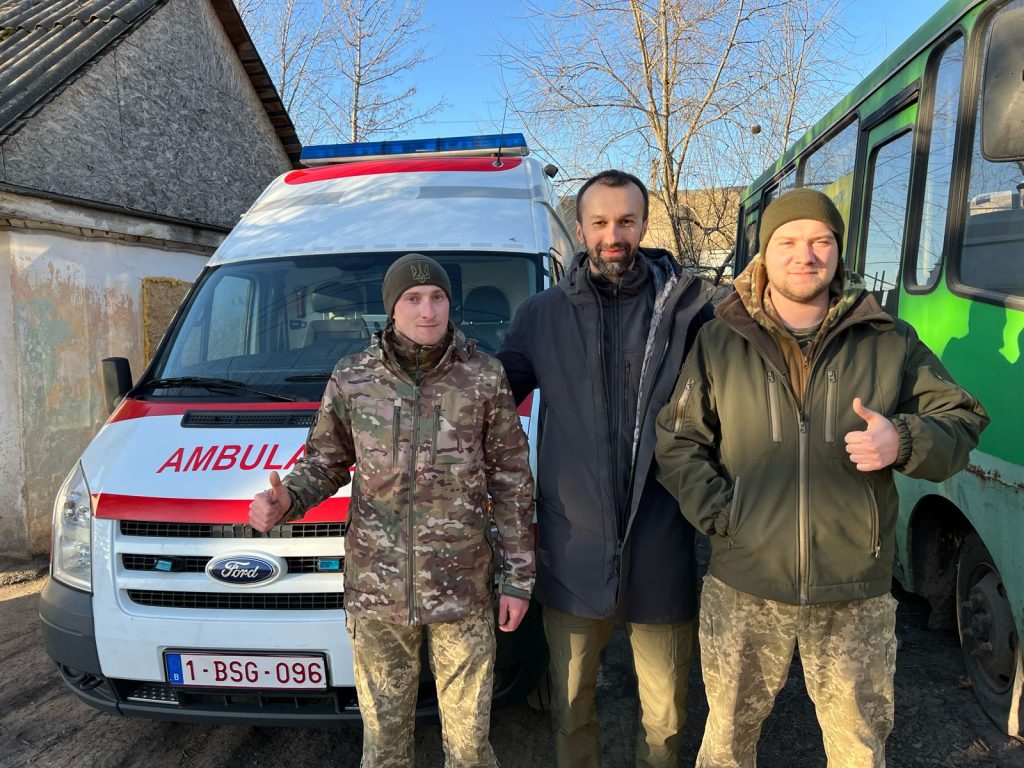 Today the ambulance has been delivered to the front line