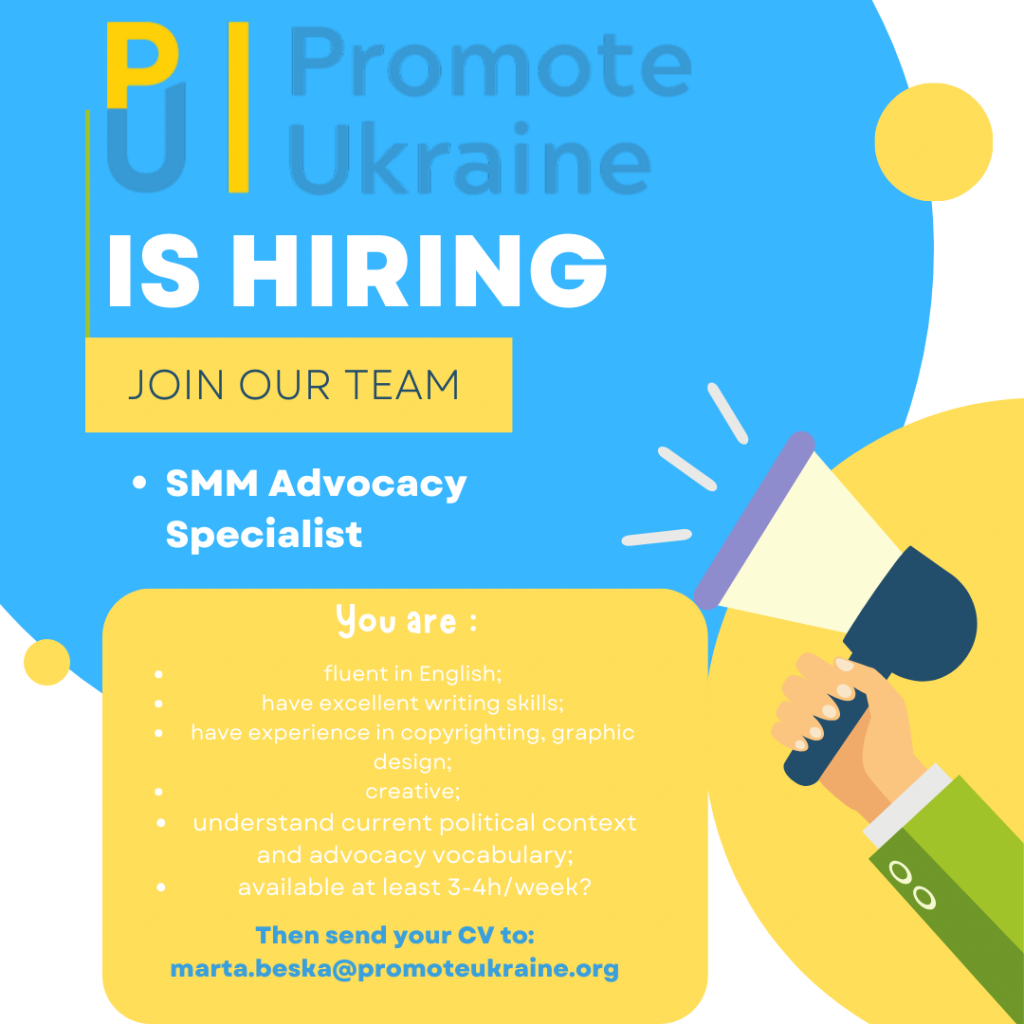 Advocacy-SMM Volunteer Open Vacancy  