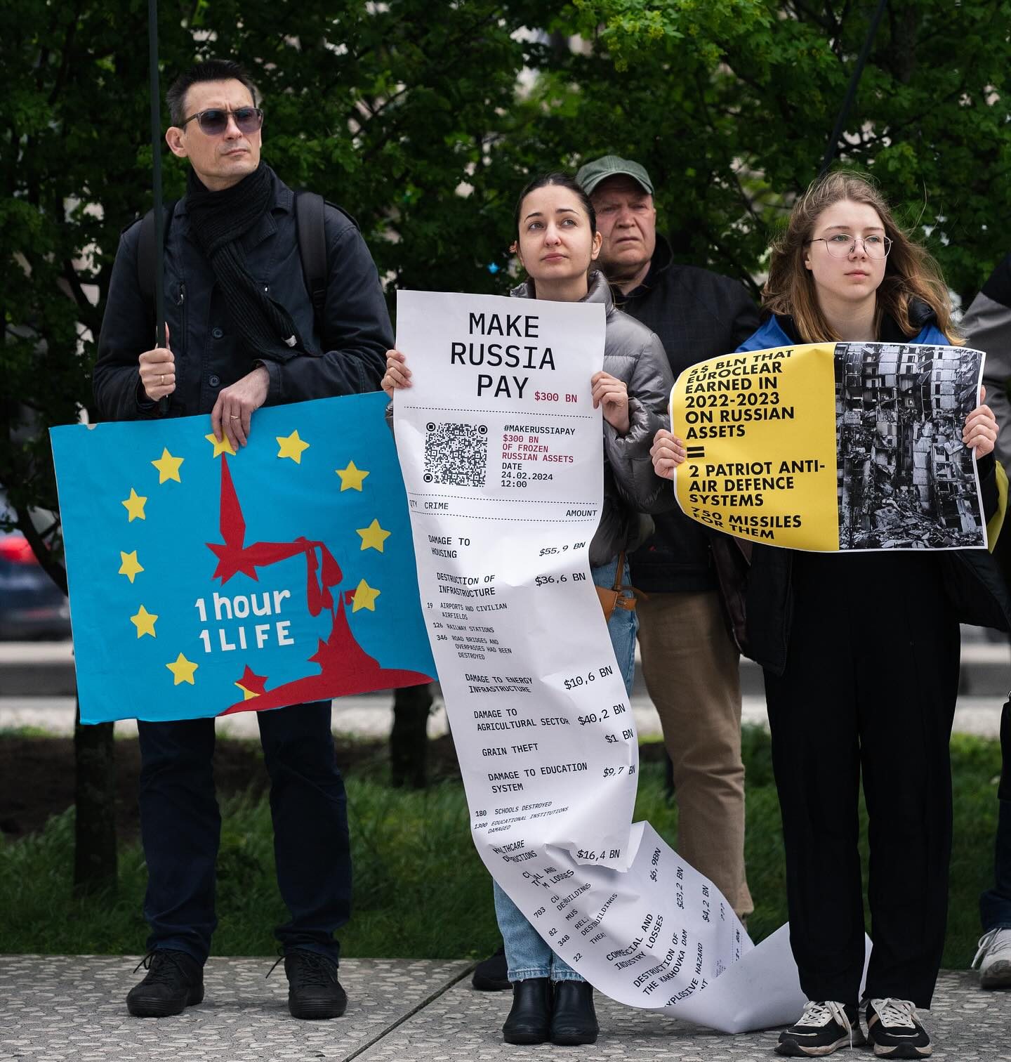 We demand to redirect the frozen assets of the Russian Central Bank, towards Ukraine’s defense and reconstruction