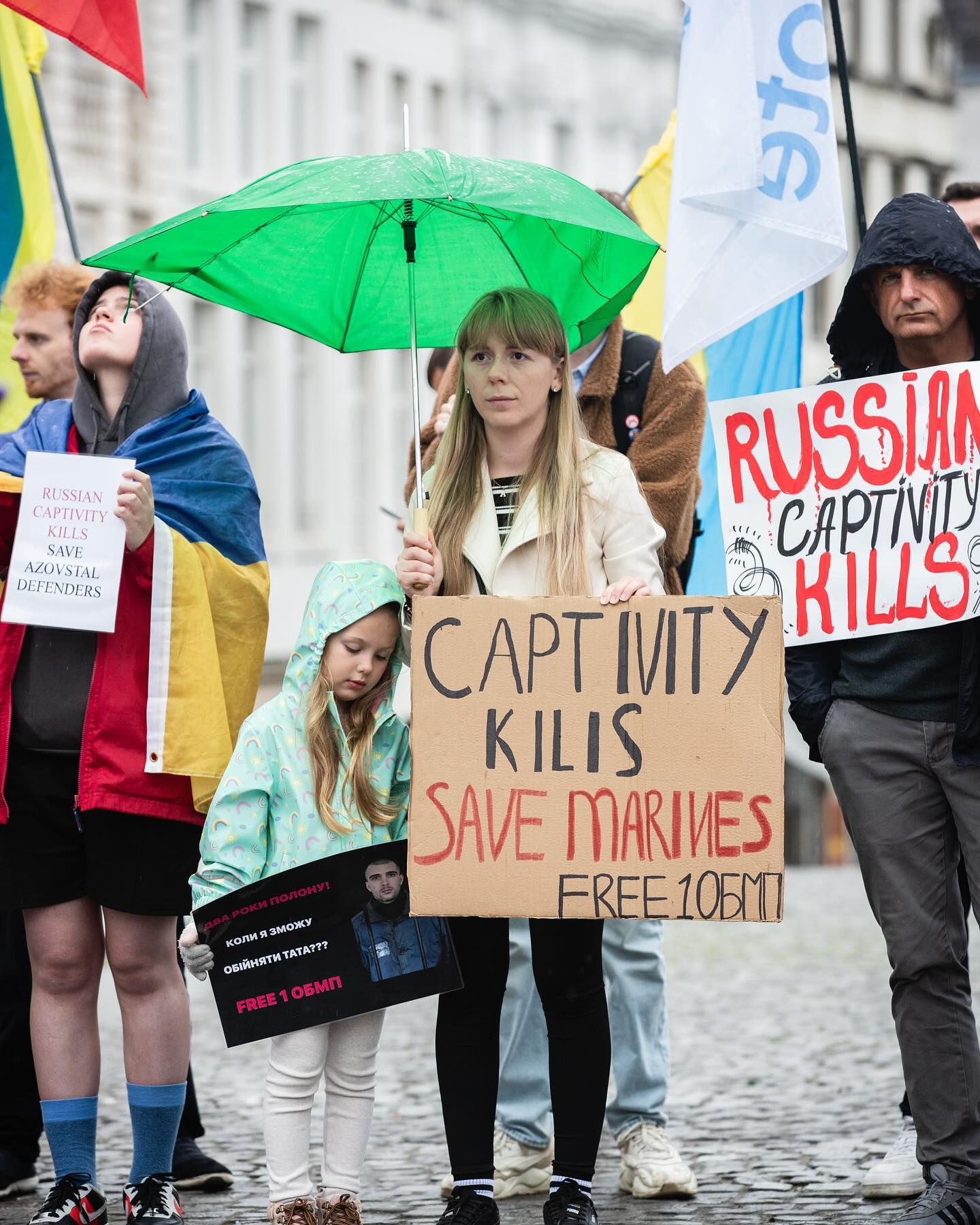 The demonstration took place in Brussels, on May 21