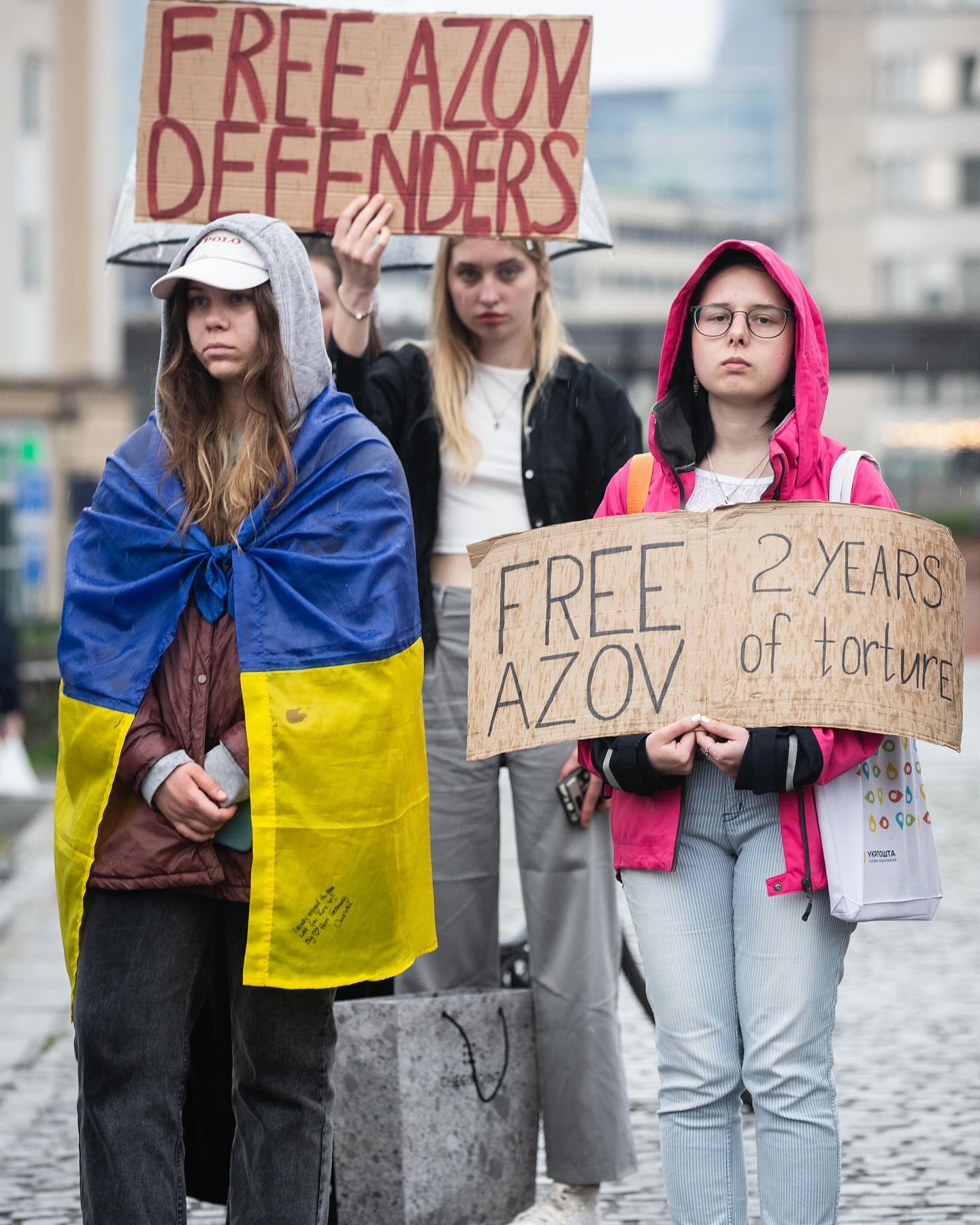 The demonstration took place in Brussels, on May 21