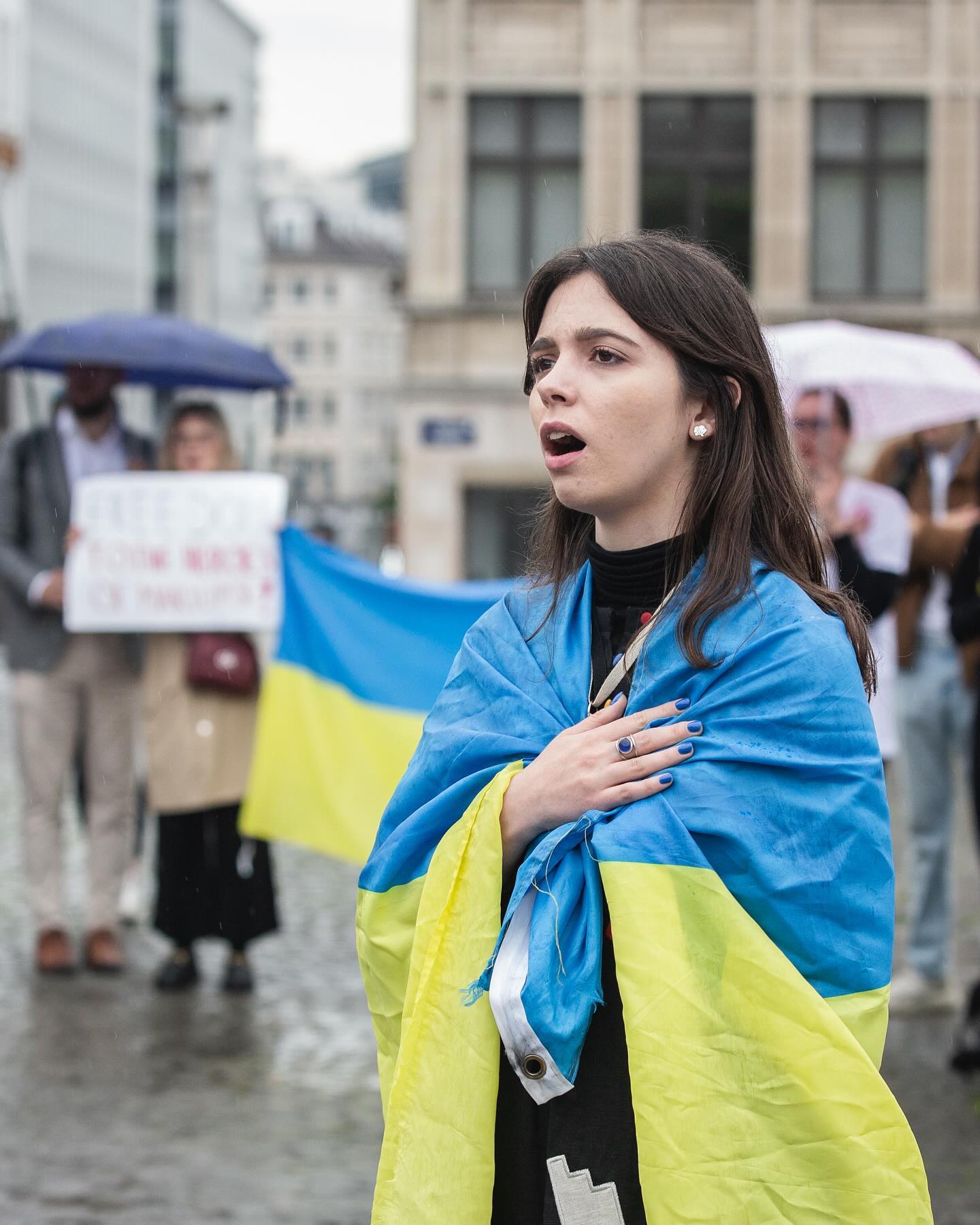 The demonstration took place in Brussels, on May 21