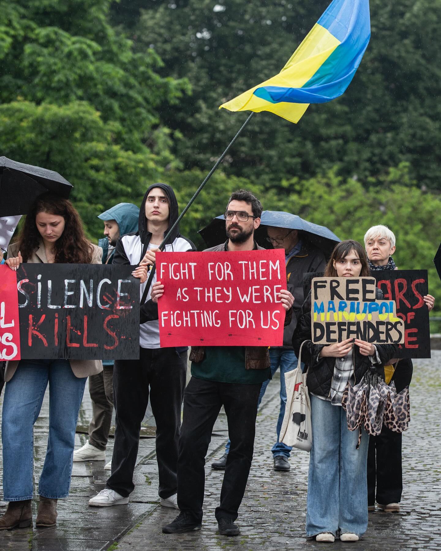 The demonstration took place in Brussels, on May 21