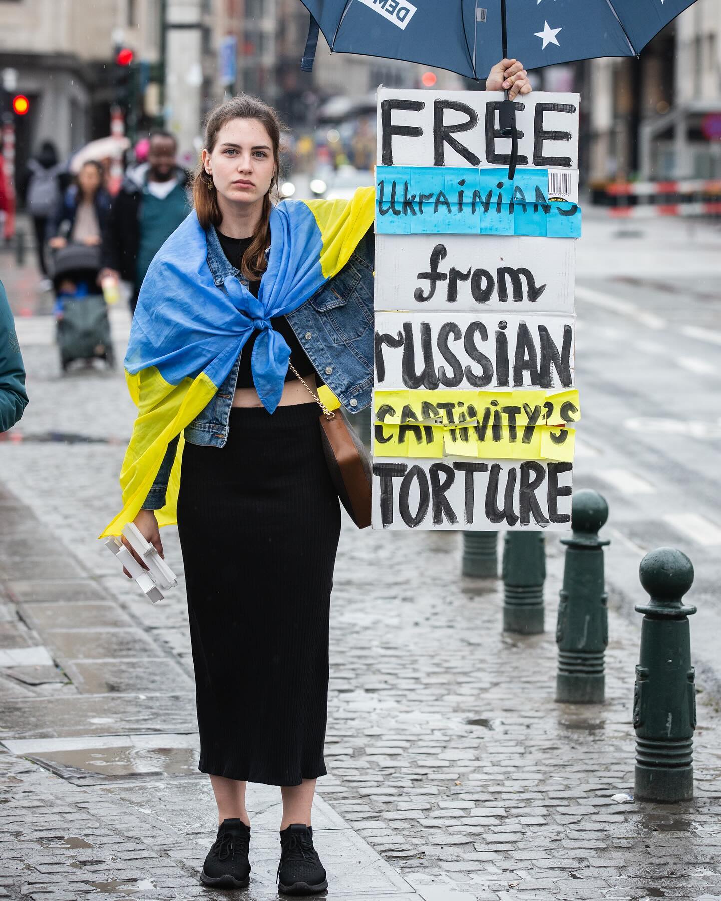 The demonstration took place in Brussels, on May 21