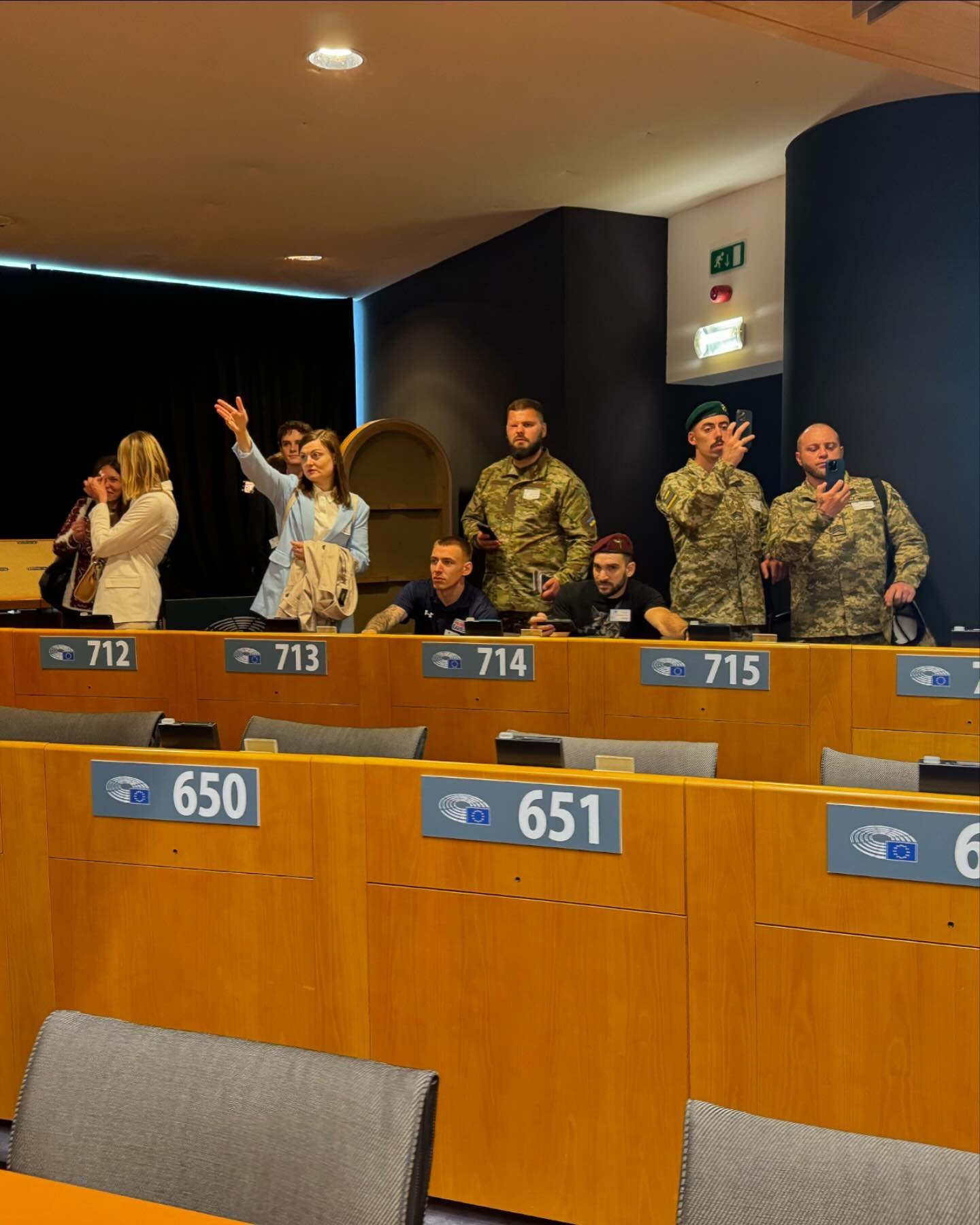 The tour was organized with the support of the cabinet of the president of the European Parliament.